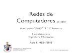 Redes de Computadores - di.ubi.ptngarcia/old/RC1415/UBI-Redes_de... · Redes de Computadores (11558) Ano Lectivo 2014/2015 * 1º Semestre!! Licenciatura em! Engenharia Informática!!