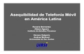 Asequibilidad de Telefonía Móvil en América Latina · Asequibilidad Telefonía Móvil América Latina Barrantes, Galperin, Molinari, Agüeroero 15 Efecto inhibidor: Baja asequibilidad