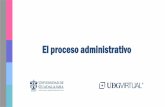 El proceso administrativobiblioteca.udgvirtual.udg.mx/jspui/bitstream/123456789...En esta etapa del proceso administrativo se definen áreas funcionales, estructuras, procesos, sistemas