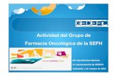 Actividad del Grupo de Farmacia Oncológica de la SEFHgruposdetrabajo.sefh.es/gedefo/images/stories/... · Objetivos Grupo de Farmacia Oncológica de la SEFH (GEDEFO) Fomentar la