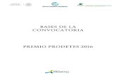 BASESDE LA CONVOCATORIA PREMIO PRODETES 2016 · 2018-04-13 · PREMI O PRODETES 2016 (PREMI OS GEF–SENER A TECNOLOGÍAS VERDES) La Secretaría de Energía (SENER), a través de