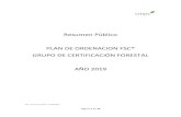 Resumen Público PLAN DE ORDENACION FSC® GRUPO DE ... · certificación de manejo forestal. Cada propietario o responsable de la UMF, define un esquema silvícola para cada plantación,