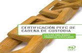 CERTIFICACIÓN PEFC DE CADENA DE CUSTODIA€¦ · de certificación forestal del mundo, y el sistema elegido por los pequeños propietarios. Los materiales certificados PEFC han sido