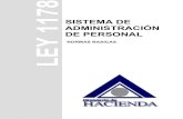 SISTEMA DE ADMINISTRACIÓN DE PERSONAL · 2006-11-20 · Normas Básicas – Sistema de Administración de Personal (DS-26115) TITULO PRIMERO DISPOSICIONES GENERALES CAPITULO I ASPECTOS