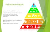 Pirámide de Maslow€¦ · Pirámide de Maslow Contenido: Historia de la Enfermería. Objetivo: Conocer aspectos básicos sobre la pirámide de maslow, principales características