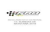 REGLAMENTO GENERAL DE SUBIDAS DE MONTAÑA 2018REGLAMENTO GENERAL DE RALLYS DE MONTAÑA DEL CAMPEONATO RIOJANO 2018 España de Montaña, a excepción de los vehículos procedentes de