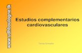 Estudios complementarios cardiovasculares€¦ · cuatro cavidades cardíacas y las válvulas mitral y tricúspide. El ultrasonido es fuertemente atenuado por el aire y los huesos,