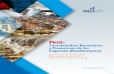 Perú€¦ · El documento contiene tres capítulos que permitirán analizar el comportamiento de las empresas manu-factureras en el Perú. El primer capítulo muestra información