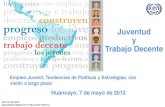 Juventud y Trabajo Decente - ILOwhite.lim.ilo.org/spanish/260ameri/oitreg/activid/...Juventud y Trabajo Decente Huancayo, 7 de mayo de 2012 Empleo Juvenil, Tendencias de Políticas