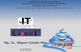 Mg. Sc. Miguel Cotaña Miercotana.informatica.edu.bo/downloads/8. cobit.pdf · objetivos de la función de servicio de TI. El modelo de procesos Cobit permite que las actividades
