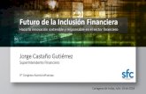 Futuro de la Inclusión Financiera...EVOLUCIÓN DEL INDICADOR DE INCLUSIÓN FINANCIERA 80% de la población adulta tiene al menos un producto financiero. 6,2 puntos porcentuales fue