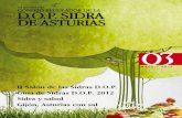 Sidra de Asturias - II Salón de las Sidras D.O.P. Guía de Sidras … · 2012-10-10 · cantidad de litros del 2011. Ha habido nuevas inscripciones, tanto de elaboradores como de
