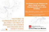 FACTORES DE VULNERABILIDAD DE LAS MUJERES ... › sites › default › files › doc › ...violencia de género 2015 1,31% 0,78%Municipio de Madrid 12,34%Sierra Norte Comunidad de