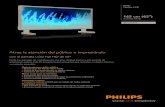 Atrae la atención del público e impresiónalo - imaginArt · 2012-06-18 · Philips Monitor LCD 165 cm (65") multimedia Full HD BDL6531E Atrae la atención del público e impresiónalo