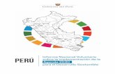 Informe Nacional Voluntario Perú sobre la implementación ... · El Gobierno de la República del Perú elabora su primer Informe Nacional Voluntario, en el cual se narra cómo el