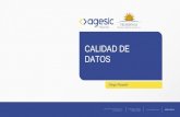 CALIDAD DE DATOS - Uruguay › agencia-gobierno-electronico-sociedad-informac… · - Mediciones con Pentaho PDI - Simplifica implementación - Permite automatizar ejecución - Libre