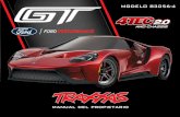 traxxas.com GT-OM-SP-R07.pdf · 2 • TRAXXAS INTRODUCCIÓN El nuevo Ford GT capturó la atención del mundo con su forma única, aerodinámicamente optimizada, su motor extraordinariamente