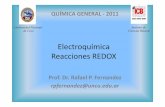 Electroquímica Reacciones REDOXs81cb89cfc7318e79.jimcontent.com/download/version...Balanceo de Ecuaciones REDOX • Método del Ión‐Electrón: – Se uliza para balancear ecuaciones