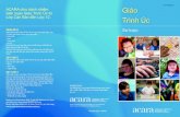 ACARA chịu trách nhiệm Giáo › resources › ACARA_Brochure2011_Vietna… · Đã bắt đầu biên soạn Giáo Trình Úc từ Lớp Căn Bản đến Lớp 12 cho các