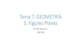 Tema 7: GEOMETRIA 3. Figures Planes · 3.4 Perímetres i àrees de figures planes Paral·lelogram o romboide: Quadrilàter que té els costats paral·lels dos a dos. 3.4 Perímetres