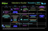 Calendario Escolar: Diciembre 2017 - Instituto Binitziinstitutobinitzi.edu.mx/wp-content/uploads/2017/12/...Calendario Escolar: Diciembre 2017 Preescolar! Lunes Martes Miércoles Jueves