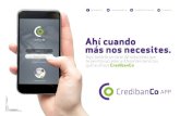 @credibanCo credibancooﬁcial CredibanCo Colombia ... · (ingresa el número incluyendo el dígito de chequeo sin espacios ni caracteres especiales) y el “Código único”, número