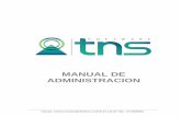 MANUAL DE ADMINISTRACION - tns-software.co · Manual de Usuario Visual TNS - Administración. Versión 2020. Página 1 1. CONSIDERACIONES GENERALES • El Módulo de Administración