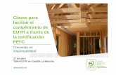 PEFC EUTR a traves de Certificacion - Castilla-La Mancha · 2016-05-09 · certificadas en Cadena de Custodia en el proceso productivo que incluyan en el ALCANCE del Certificado .