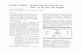 ETICA 2007: Experimentación de las TIC en la clase de inglés.descartes.cnice.mec.es/heda/difusion/materiales/ia08/Ana_Cabello.pdf · académico muy bajo en el que el 82% de los