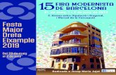 Festa Major Dreta Eixample - Obra Modernista de Antoni ... · Presentació de la Cascada d’Antoni Gaudí reconstruïda en el Museu de les Aigües a través de personatges ambientats