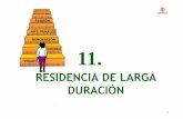 11 RESIDENCIA DE LARGA DURACIÓN - Nadie sin Futuro · 1 mes Comprobará periodos de residencia Antecedes penales en España. (Art. 153 Rgto. LOEX, introducido por el REAL DECRETO