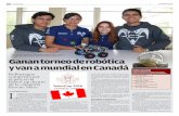 Ganan torneo de robótica y van a mundial en Canadá · En otros resultados dentro del torneo, el equipo de NaoBorregos ganó el primer lugar en la categoría RoboCup Standard Plataform,