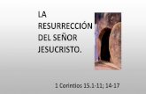 LA RESURRECCIÓN DEL SEÑOR JESUCRISTO.iciar.org/flip/escuela-dominical-20160327/files/... · Él revisó las evidencias que confirman la resurrección de nuestro Salvador: La iglesia