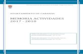 MEMORIA ACTIVIDADES 2017 - 2018 · 1 VIII Convocatoria de Reconocimiento de Ciudades Amigas de la Infancia AYUNTAMIENTO DE CABANAS MEMORIA ACTIVIDADES 2017 - 2018 Político de referencia: