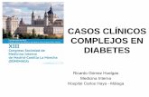 CASOS CLÍNICOS COMPLEJOS EN DIABETES...Tasa de hospitalización por complicaciones agudas en diabetes por mil pacientes con diabetes España 2003-2009 Fuente: CMBD. ... (en pacientes