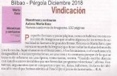 Bilbao - Pérgola Diciembre 2018 NCA 12... · Versus (Estampas de un náufrago) Autor: Karlos Linazasoro Jekill&Jill. 106 páginas asi un centenar de relatos componen el nuevo trabajo