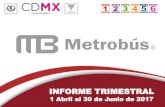 INFORME TRIMESTRALdata.metrobus.cdmx.gob.mx/transparencia/documentos/... · Montos comparables de 2016 vs 2017 Fotocopiado 2016 vs 2017 Telefonía convencional Restricción de llamadas