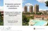 Enquesta general de satisfacció ciutadana · Desembre de 2017 Enquesta general de satisfacció municipal a Esplugues. 11 28,7 8,1 4,8 4,7 4,0 3,1 3,1 1,1 0,3 1,3 9,5 10,6 20,8 PSC
