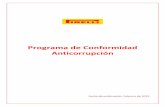 Programa de Conformidad Anticorrupción · 3/ 16 Programa de Conformidad Anticorrupción 1 Abordaje de la lucha contra la corrupción de Pirelli Para Pirelli, la conducta éticamente