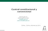 Control constitucional y convencional - Instituto Electoral del Estado de … constitucional... · 2014-12-03 · •Con las reformas constitucionales del 10 de junio de este año,