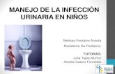 MANEJO DE LA INFECCIÓN URINARIA EN NIÑOS“… · signos de reacción inflamatoria de las vías urinarias DIFERENCIAR. DEFINICIÓN - Pielonefritis aguda: Infección urinaria febril