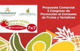 Presentación de PowerPoint - ASOHOFRUCOL · •300 Refrigerios de frutas y hortalizas colombianas. •Las frutas deberán contar con todos los estándares de calidad e inocuidad.