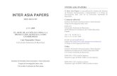 © Inter Asia Papers INTER ASIA PAPERS · Wittgenstein, Heidegger, Sartre y Kafka entre diversos autores, a la vez que se investigó el Dadaísmo, el Surrealismo, el Pop Art y el