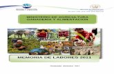 MEMORIA DE LABORES MAGA€¦ · PRESENTACION Durante el año 2011 el Ministerio de Agricultura, Ganadería y Alimentación, coadyuvó al alcance de los objetivos de Gobierno del Señor