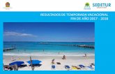 RESULTADOS DE TEMPORADA VACACIONAL FIN DE AÑO …sedeturqroo.gob.mx/ARCHIVOS/RESULTADOS-TEMPORADA-FIN-DE-AÑO-2017.pdfSolo en el mes de diciembre, el aeropuerto de Cancún registró