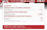 PRECIOS Y CUOTAS ATLAS MATARÓ 2017atlasmataro.com/images/Cuotas2017.pdf · ARTES MARCIALES Y DEPORTES DE CONTACTO CLASES INFANTILES ARTES MARCIALES 45 € 45 € 35 € 35 € 60