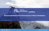 Responsabilidad Social Empresarial en Mutua Montañesa€¦ · Responsabilidad Social Empresarial ¿ Qué estamos haciendo en RSE junto a A través de los asesoramientos técnicos