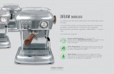DREAM (MODELOS) › docs › fichas-brochures › DREAM-MODELS … · La máquina de café más emblemática de nuestra gama para el hogar. La versión PID aporta una prestación