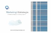 MyE. Presentación Estratégica 2014 [Modo de compatibilidad]€¦ · Marketing &Estrategia cuenta con una metodología de trabajo 360 °, centrando su propuesta en la confección