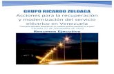 GRUPO RICARDO ZULOAGA - lossinluzenlaprensa.com · El Grupo Ricardo Zuloaga (GRZ) se permite exponer un plan de acción que pudiera ser ... (SEV) y su posterior modernización. La